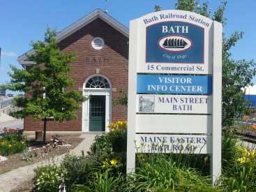 Visitor Center at the Restored Train Station in Bath ME sees 25,000 visitors per year