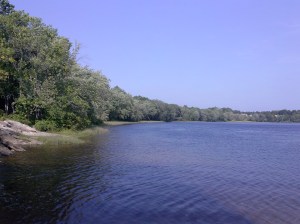 Androscoggin River at end of summer