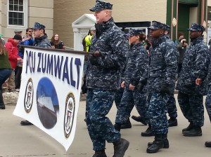 Bath ME Zumwalt Crew in Parade